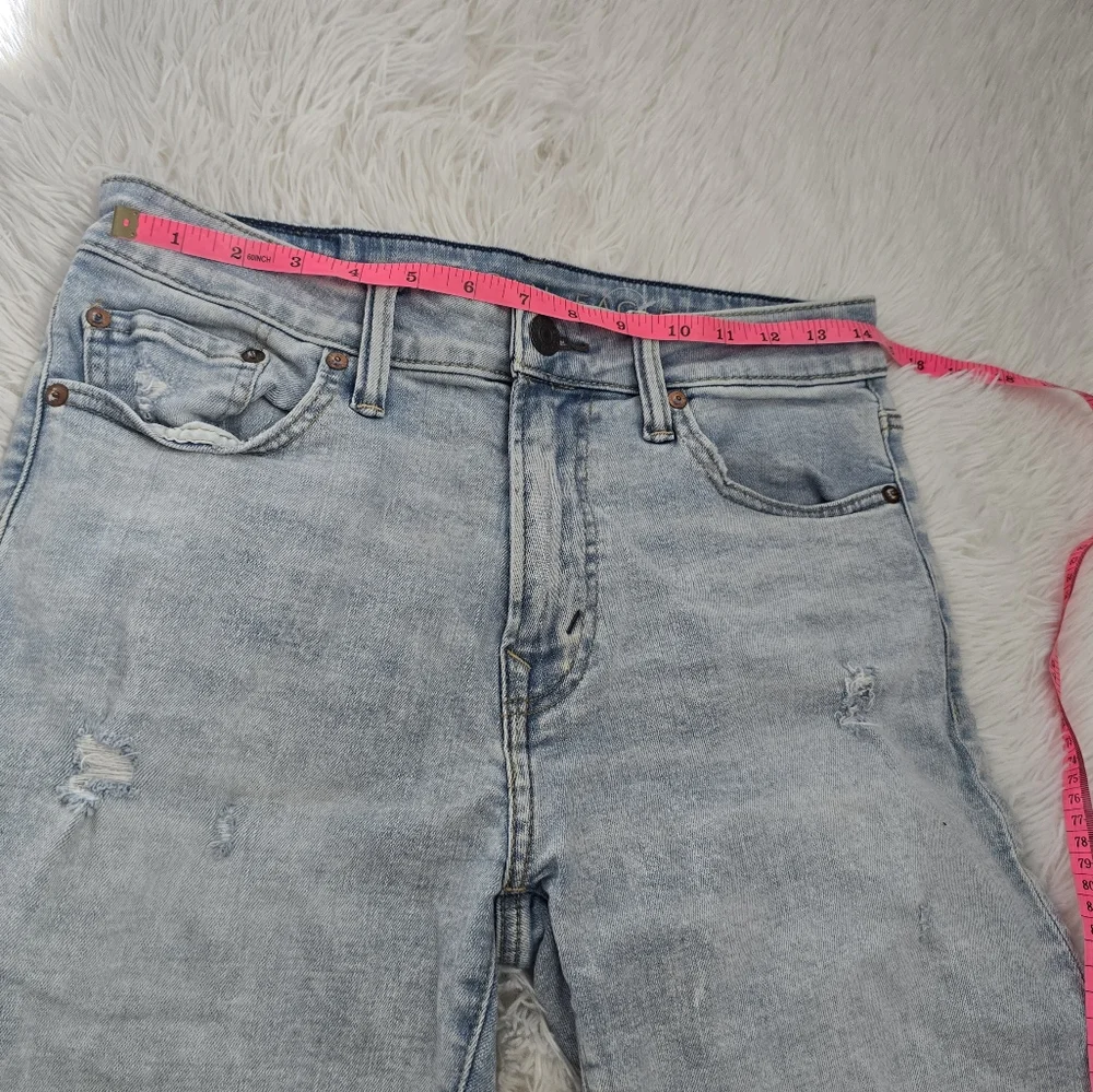 American Eagle Jorts Airflex Men's Light Wash Distressed Denim Shorts 30 - Picture 12 of 15
